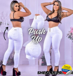 pantalón push up blanco