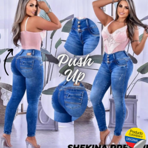 pantalon push up azul