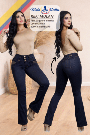 Pantalon Colombiano Campana Ref Mulan