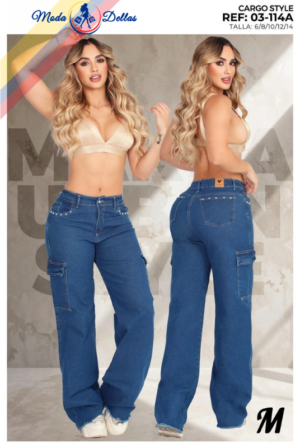 Pantalon Colombiano Wide Leg Ref 114A