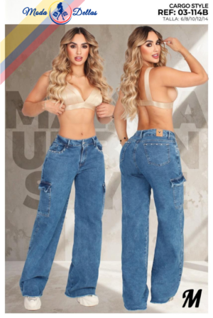 Pantalon Colombiano Wide Leg Ref 114B