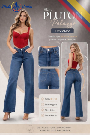 Pantalon Colombiano Wide Leg Ref Pluton