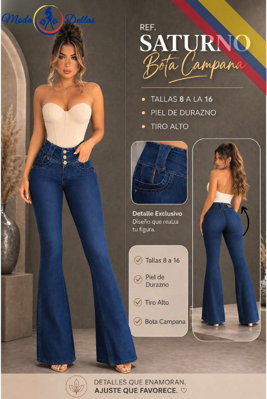 Pantalon Colombiano Campana Ref Saturno