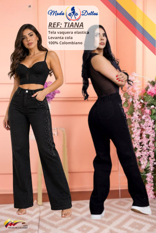 Pantalon Colombiano Wide Leg Ref Tiana