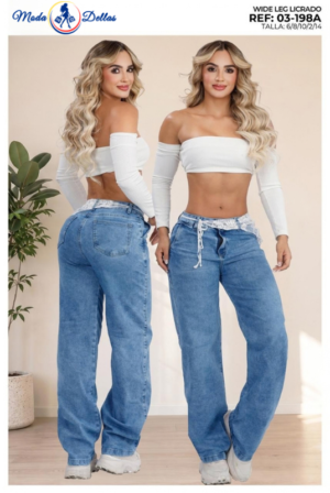 Pantalon Colombiano Wide Leg Ref 198A