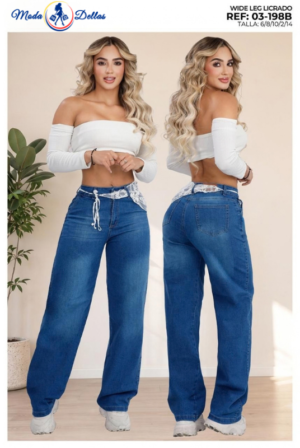 Pantalon Colombiano Wide Leg Ref 198B